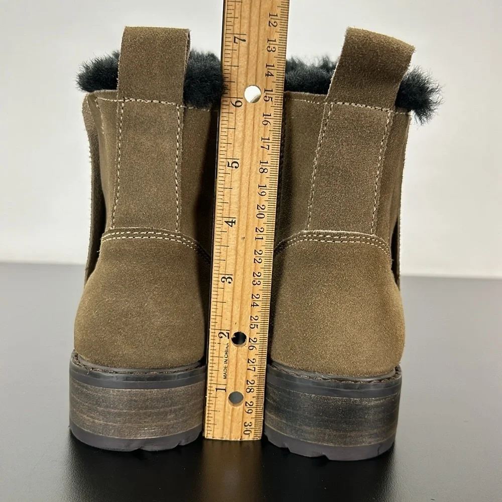 EMU Australia Suede Pioneer Chelsea Ankle Boots Size 8 Waterproof Merino‎ Wool